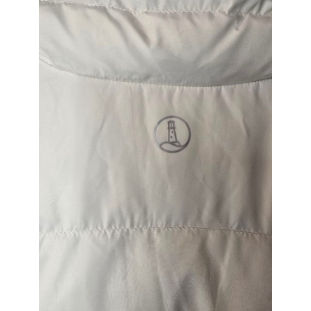 Lands' End Women's Puffer Vest Size 1X Cream/ Off White - Picture 3 of 9